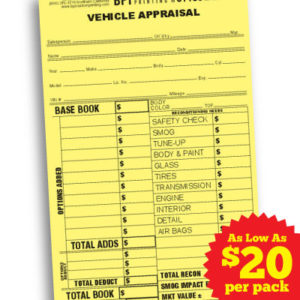 Vehicle Appraisal | BPI Custom Printing