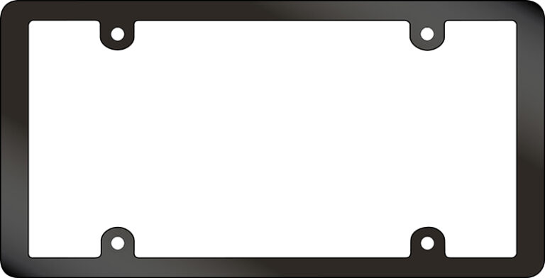 Blank Plastic License Plate Frame | BPI Custom Printing